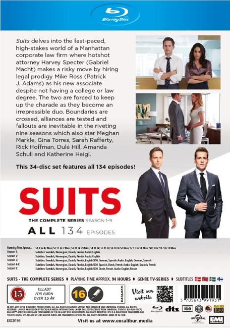 Suits complete collection S1 - S9