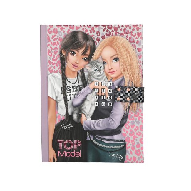 TOPModel Dagbok m. kod & musik REBEL KITTY