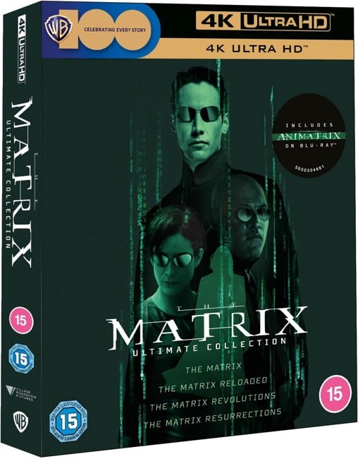 The Matrix Ultimate Collection (4 Films + Animatrix) 4K Ultra HD + Blu-Ray