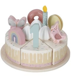 Little Dutch - Wooden birthday cake - pink (LD8015)