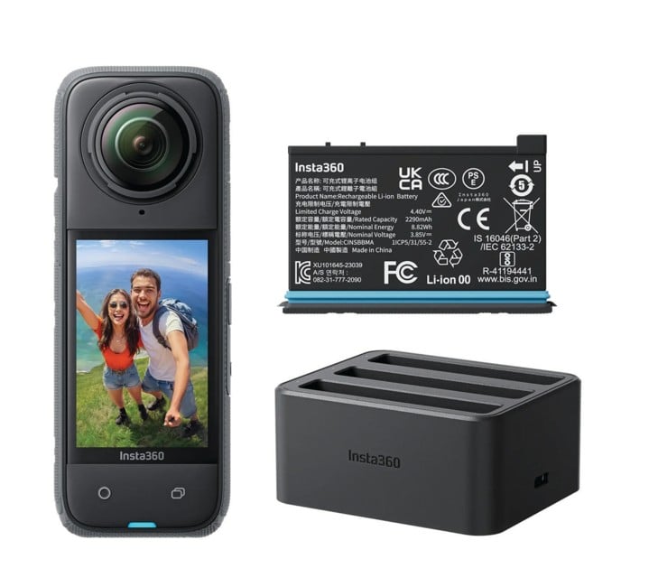 Insta360 X4 - Zusatzakku & Schnellladehub - Bundle