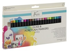 Nassau - Glass & porcelain markers 24 pcs (AR0149/GE)