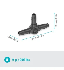 Gardena T-Joint 4.6 mm (3/16"