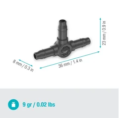 Gardena T-Joint 4.6 mm (3/16"