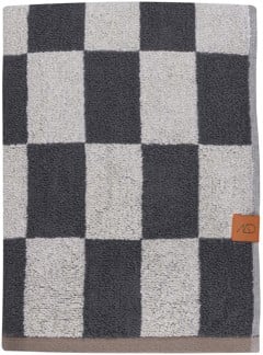 Mette Ditmer - RETRO bath towel - Dark grey