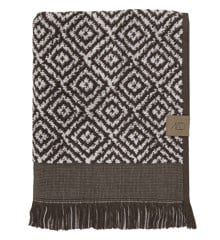 Mette Ditmer - MOROCCO towel - Chocolate / Off-white