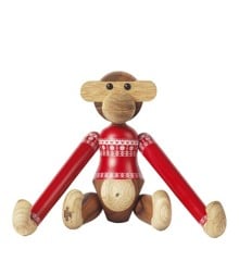 Kay Bojesen - Monkey in christmas jumper 2024 teak/limb small