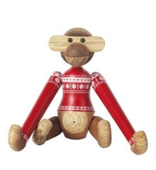 Kay Bojesen - Monkey in christmas jumper 2024 teak/limb Mini