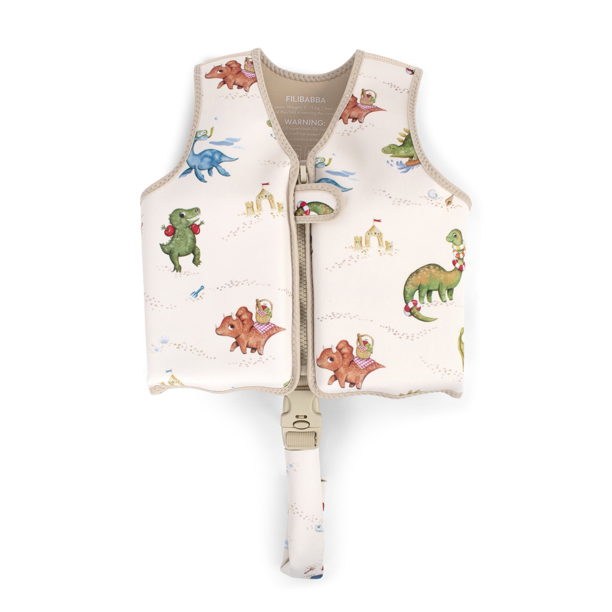 Filibabba - Swim vest 1-2 years - Dino Beach (FI-03569)
