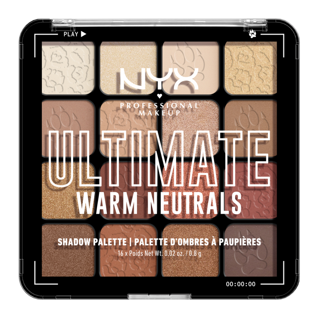 NYX Professional Makeup - Ultimate Color Palette - Warm Neutrals - 16-Pan