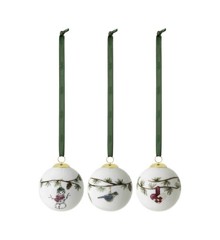 Kähler - Hammershøi Christmas baubles 3 pc