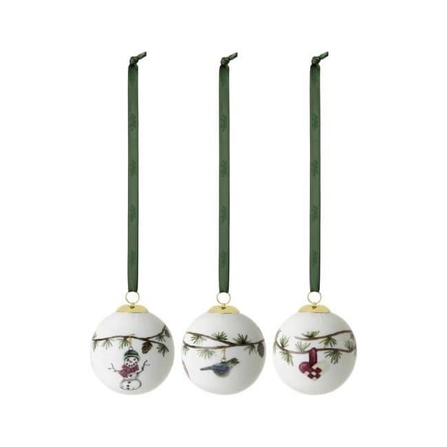 Kähler - Hammershøi Christmas baubles 3 pc