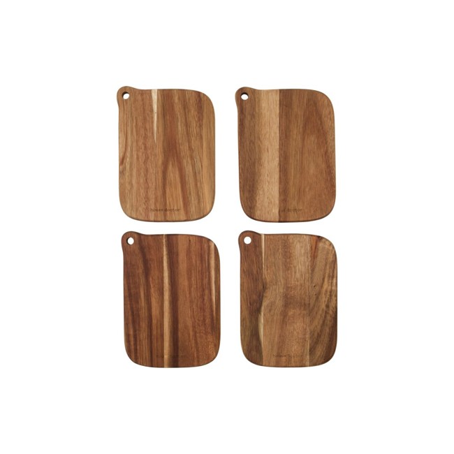 House Doctor - Snijplank, HDEya - Natuur - Set of 4 - l: 18 cm, w: 13 cm, h: 1 cm