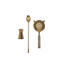 House Doctor - Cocktail set, HDBaar - Antique brass finish - 3-piece