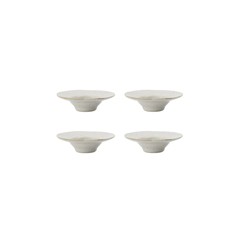 House Doctor - Egg cup, HDPion - Grey/White - Set of 4 - h: 2.2 cm, dia: 9 cm