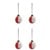 House Doctor - Ornaments, HDCirkus - Red - 4 - dia: 6 cm thumbnail-1