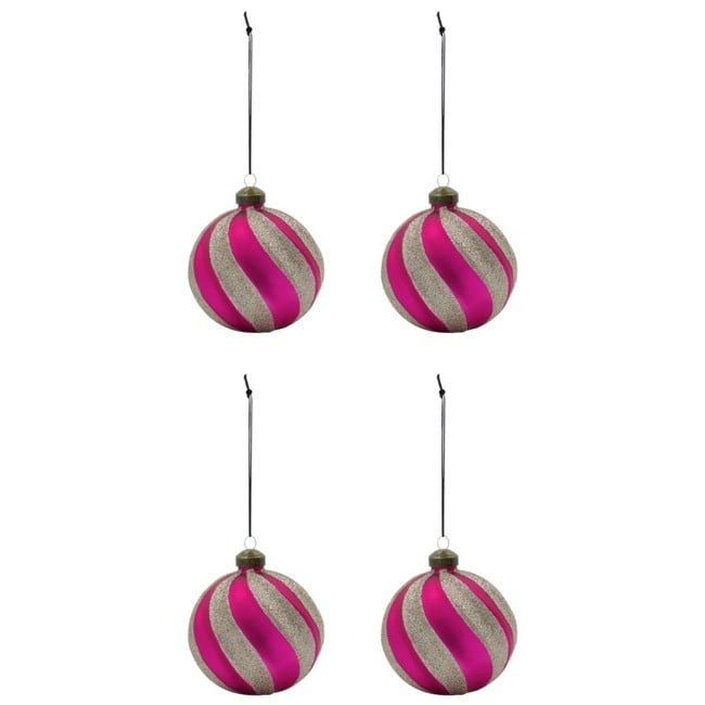 House Doctor - Ornaments, HDChun - Pink/Gold - dia: 10 cm