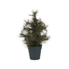 House Doctor - Kerstboom met LED-lampjes, HDPinus - Natuur - 10 LED lights - h: 30 cm