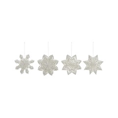 House Doctor - Ornamente, HDSnowflake - Weiß - Set of 4 - dia: 15 cm