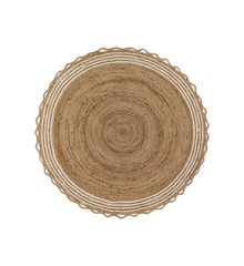 House Doctor - Christmas rug - Nature w. off white - dia: 120 cm