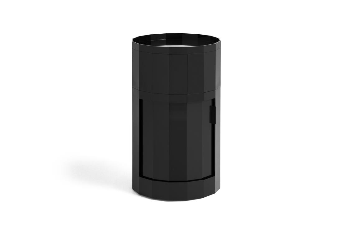 HAY Facet Cabinet high sidebord føtter/hjul 66 cm Anthracite
