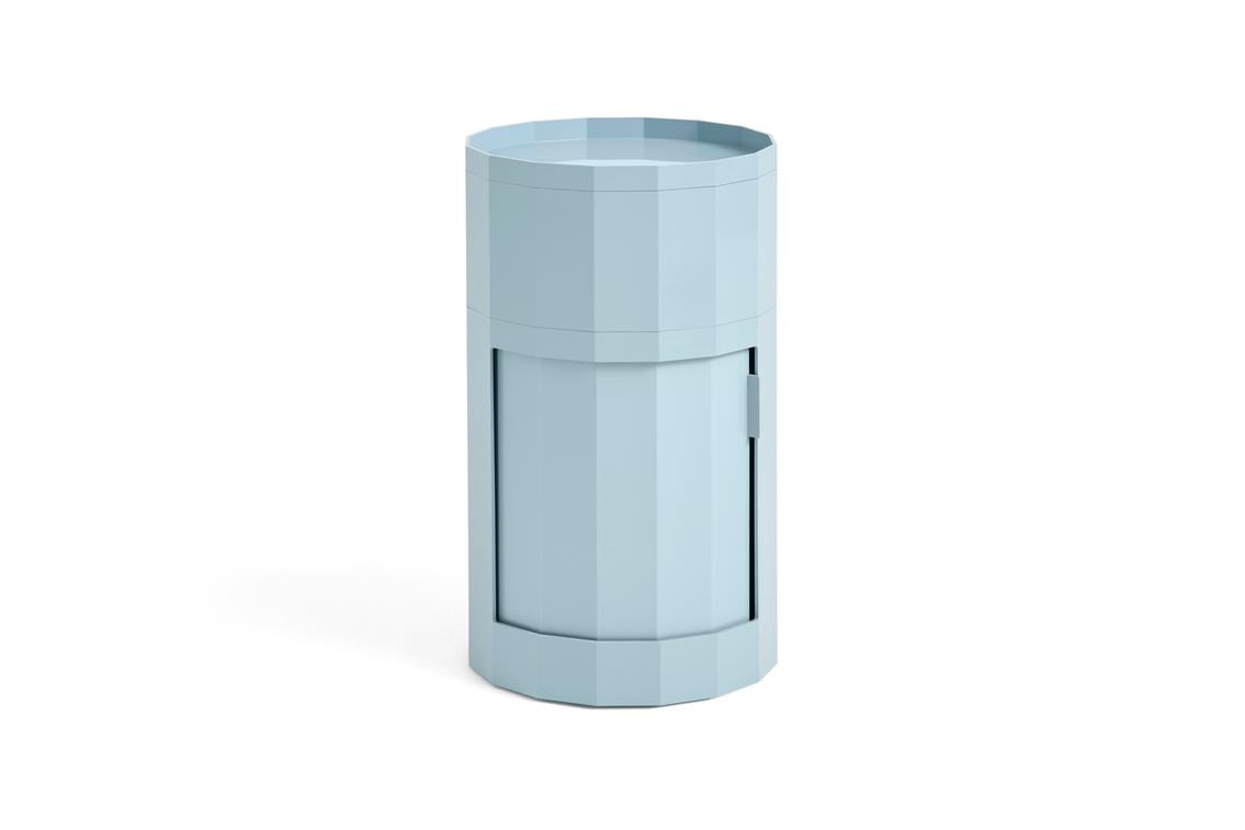 HAY - Facet Sidebord incl. Feet & Castors High Misty Blue