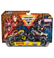 Monster Jam - 1:64 Marvel 2 Pack - Iron Man vs War Machine