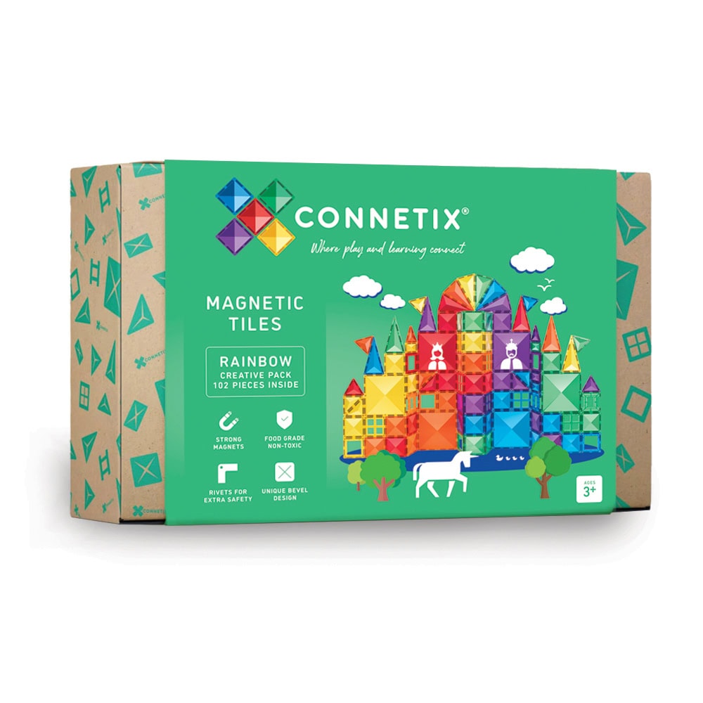 Connetix Byggesett Rainbow Creative Pack 102 Deler -  Byggesett - Plast