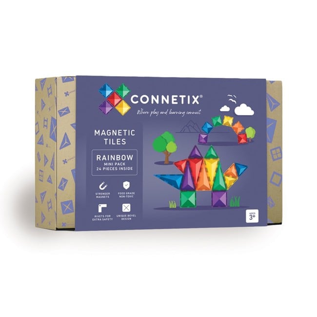 Connetix - Rainbow Mini Pack 24 Pieces - (CT-R-00024-MI)