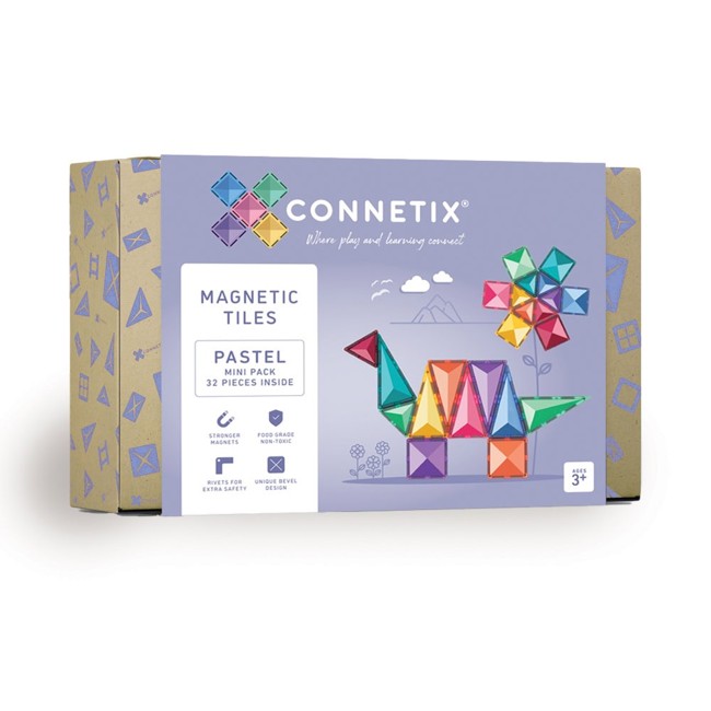 Connetix - Mini Pack Magnetbausteine 32-tlg. pastel - (CT-P-00032-MI)