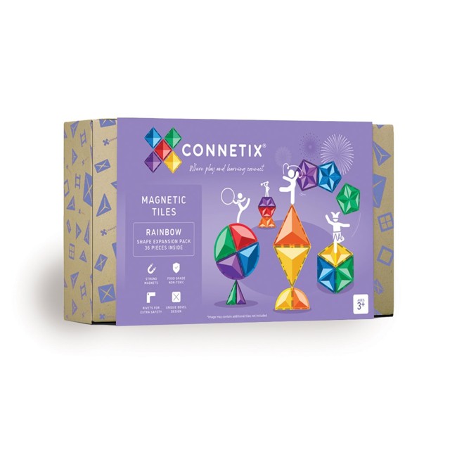 Connetix - Expansion Pack - Ergänzungsset 36-tlg. - rainbow (CT-R-00036-SE)