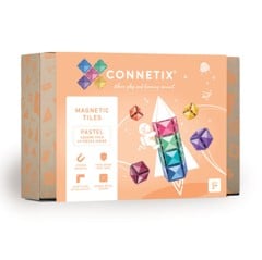 Connetix - Pastel Square Pack 40 Pieces (CT-P-00040-SQ)