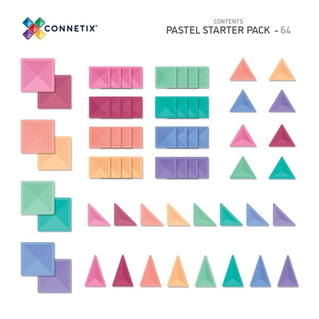 Connex - Pastel Starter Pack 64 Pieces (CT-P-00064-ST)