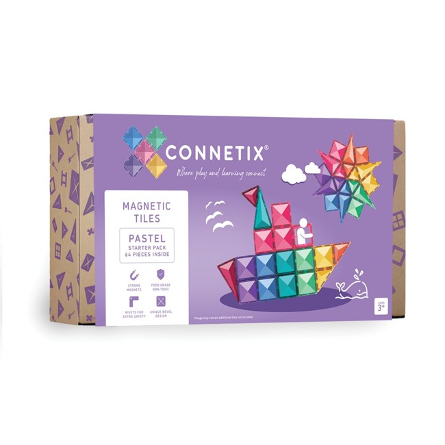 Connetix - Pastel Starter Pack 64 Pieces (CT-P-00064-ST)