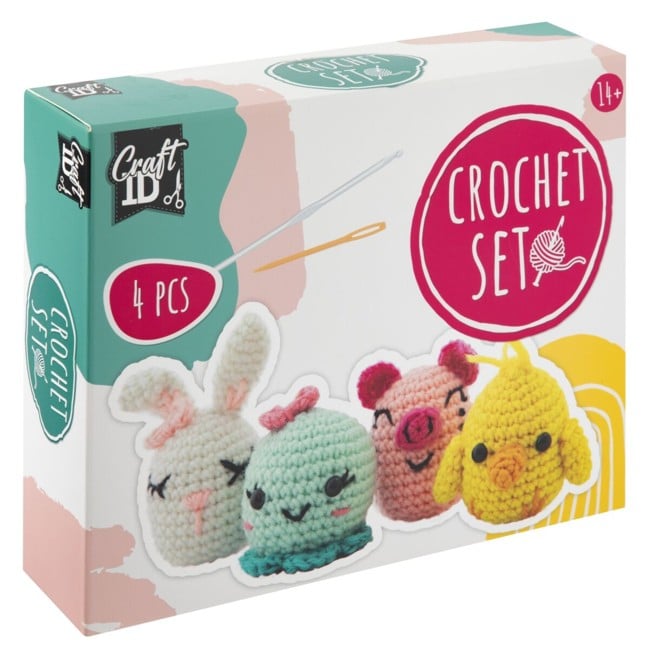 Craft ID - Crochet kit animals - 4 pcs (CR1721/GE)