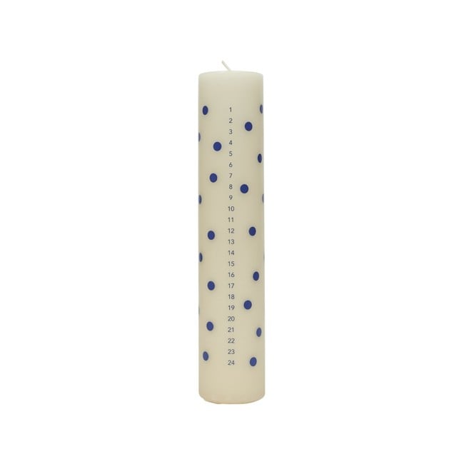 OYOY Living - Polka Calendar Candle - Blue