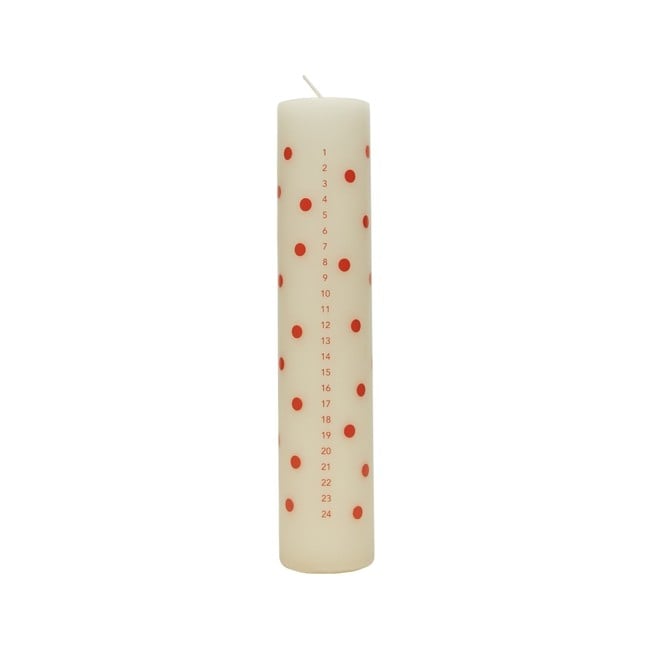 OYOY Living - Polka Calendar Candle - Red