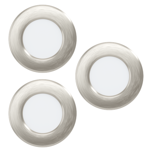 EGLO FUEVA 5 infälld spotlightset – 86 mm – Satin Nickel