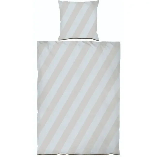 Mette Ditmer - DIAGONAL Bedding 140 x 200 cm - Light grey