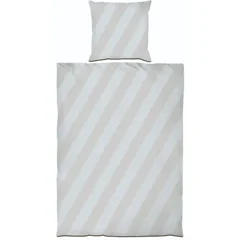 Mette Ditmer - DIAGONAL Bedding 140 x 200 cm - Light grey