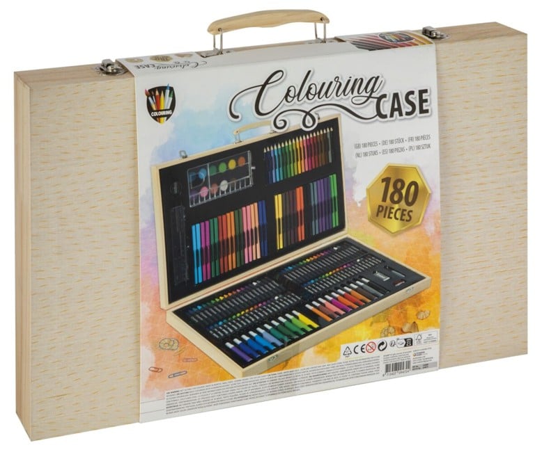 Grafix - Wooden Colouring Case - 180 pcs (150088)