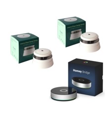 Homey - Bridge & Frient - 2x Intelligent Smoke Alarm - Bundle