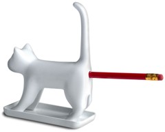 Winkee - Blyantspidser - Sharp end Cat with sound - White