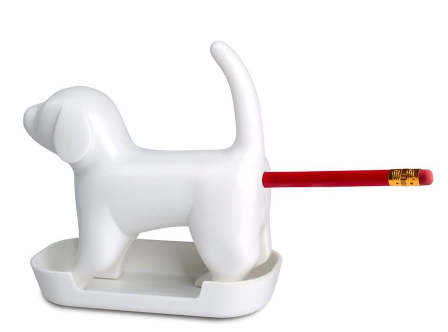 Winkee - Pencil sharpener - Sharp end Pup White with sound - White