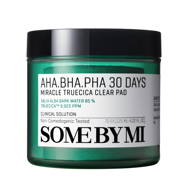 Some By Mi - AHA BHA PHA 30 Days Miracle Truecica Clear Pad 70 pads - Peeling