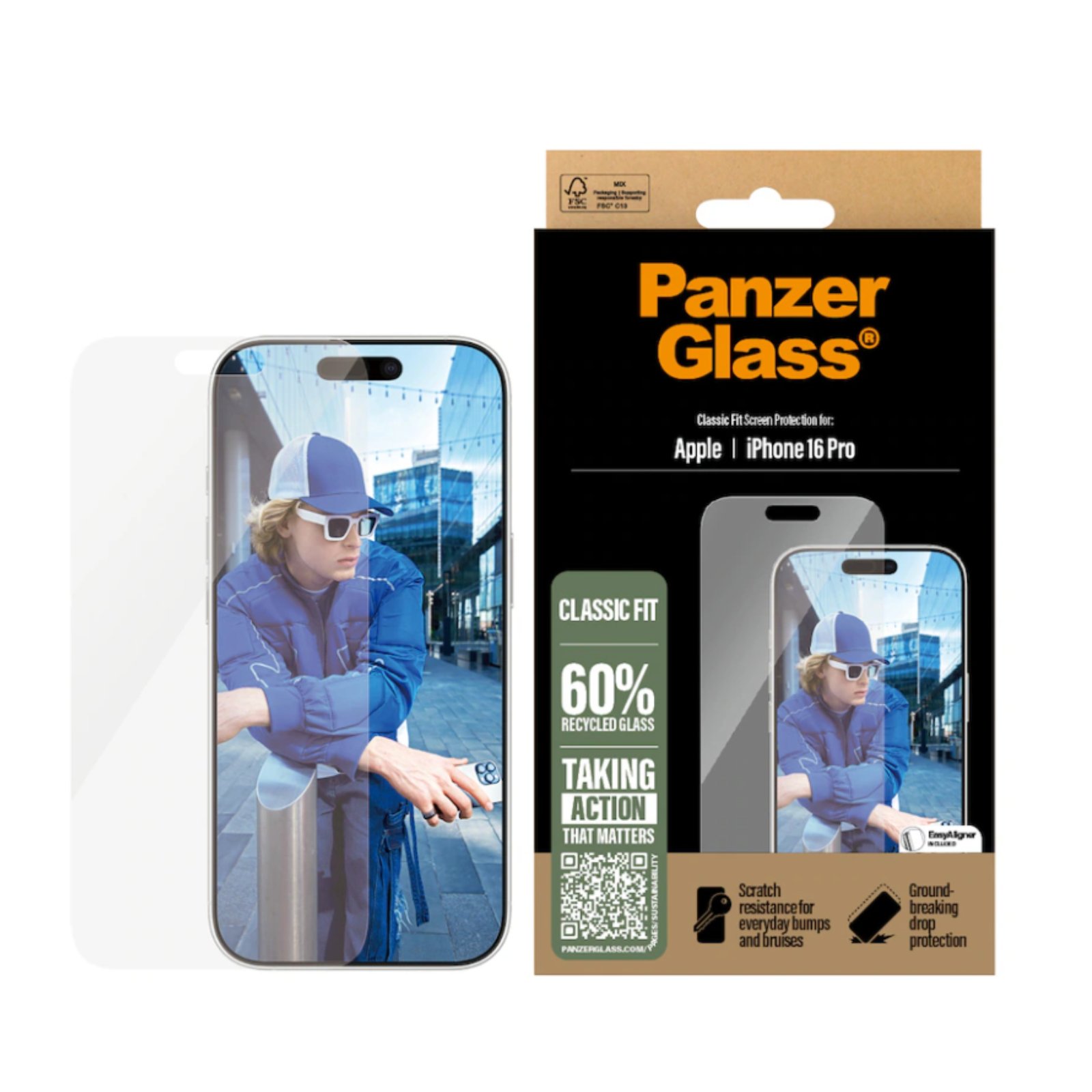 Bilde av Panzerglass - Skjermbeskyttelse For Mobiltelefon - Klassisk Passform - Glass