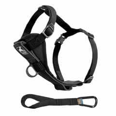 KURGO - Tru-Fit Smart Harness w/ Seatbelt Tether S Black - (604.1220)