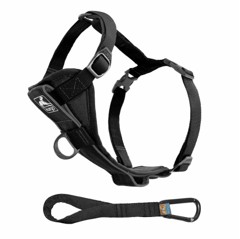 KURGO - Tru-Fit Smart Harness  Large 23-36kg w/ Seatbelt Tether