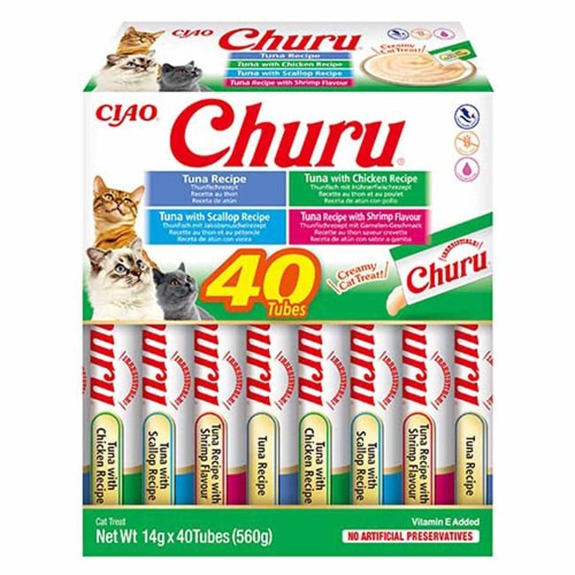 CHURU - Tuna/Seafood Varieties 40St - (798.5162)