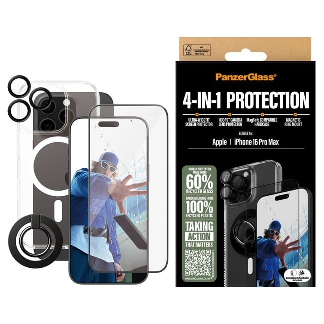 PanzerGlass - iPhone 16 Pro Max 6.9'' 4-in-1 Protection Bundle